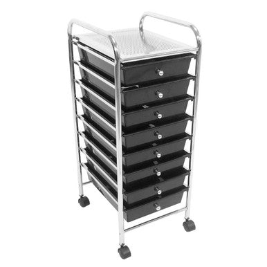 Black Plastic Drawers Trolley