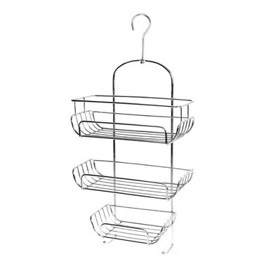 Dara Three Tier Chrome Shower Caddy