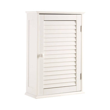 Shutter White Wood Wall Cabinet - image 4