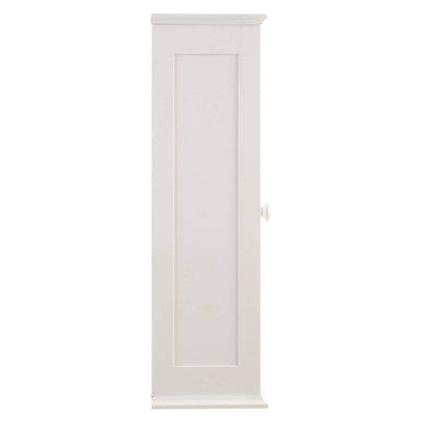 Shutter White Wood Wall Cabinet