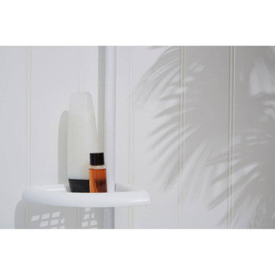 Linnea White Ps 4 Tier Corner Shelf Unit