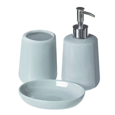 Moon Pale Blue 3Pc Bathroom Set - image 1