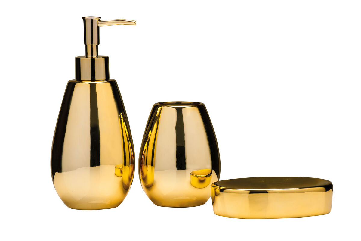Magpie Dolomite Gold 3Pc Bathroom Set - image 1