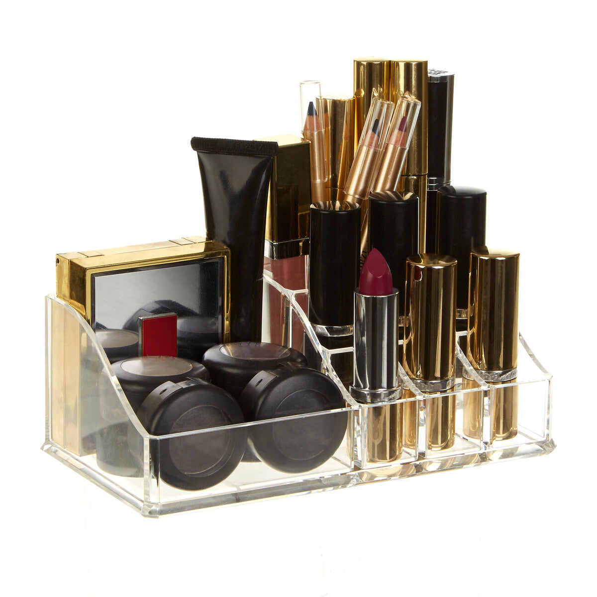 Beauty 9 Compartment Ps Cosmetics Clear Organiser