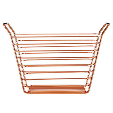 Shine Small Gold Finish Wire Basket - image 1