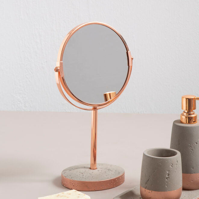 Neptune Copper Finish Round Swivel Bathroom Mirror - image 2
