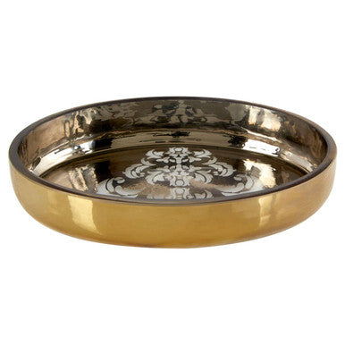 Elissa Oval Gold Soap Dish - image 1