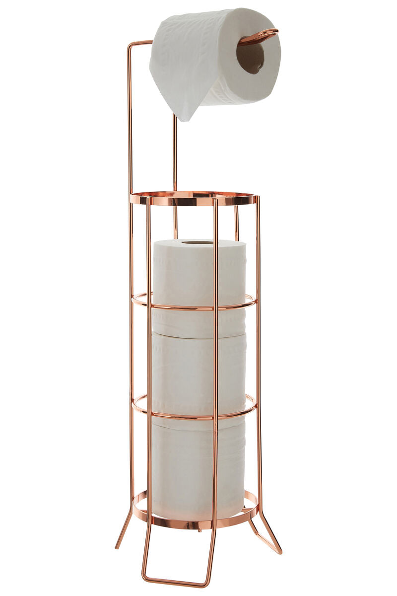 Linnea Rose Gold Toilet Roll Holder