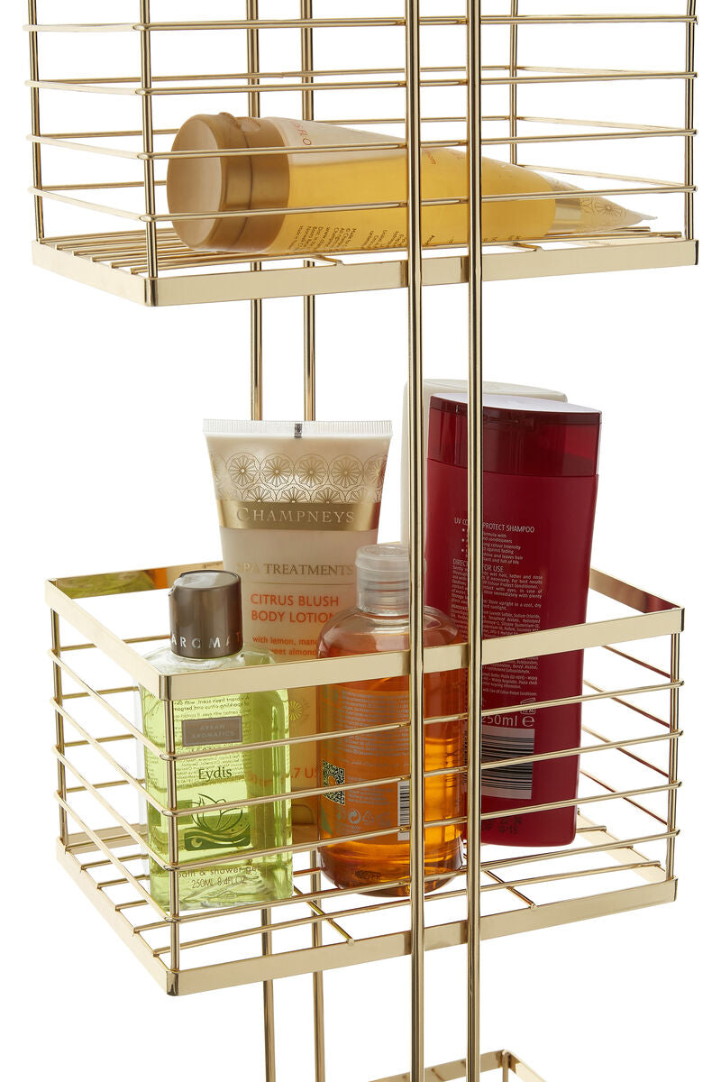 Dara Gold Rectangular Storage Caddy
