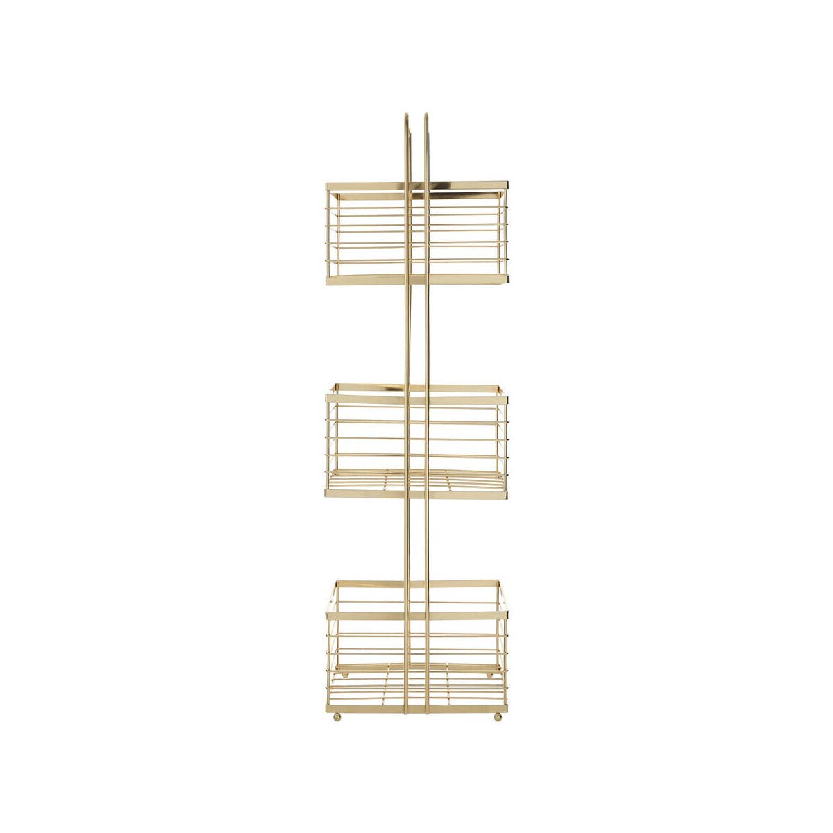 Dara Gold Rectangular Storage Caddy