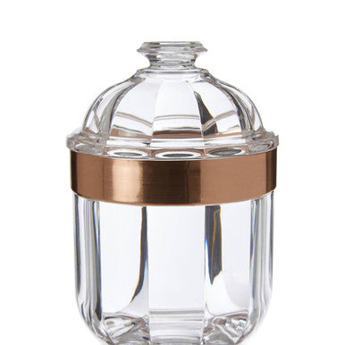 Guan Small Rose Gold Acrylic Storage Jar