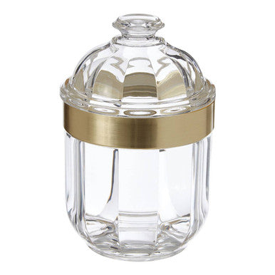 Small Light Gold Acrylic Storage Jar
