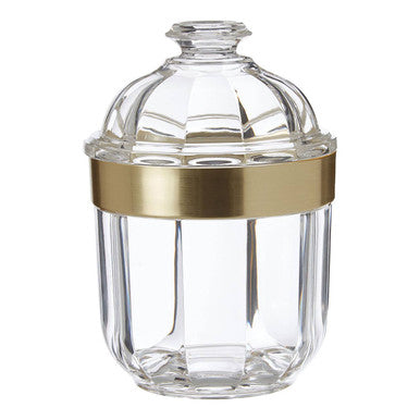 Small Light Gold Acrylic Storage Jar