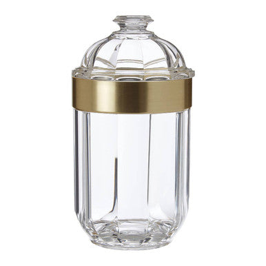 Medium Light Gold Acrylic Storage Jar