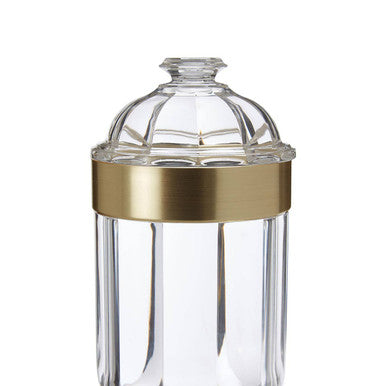 Medium Light Gold Acrylic Storage Jar