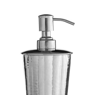 Hammered Bathroom Nickel Finish Lotion Dispenser