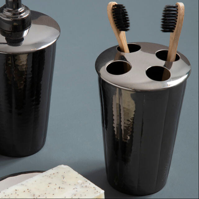 Vaco Hammered Black Nickel Finish Toothbrush Holder - image 2