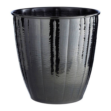 Vaco Hammered Black Nickel Finish Waste Bin - image 3