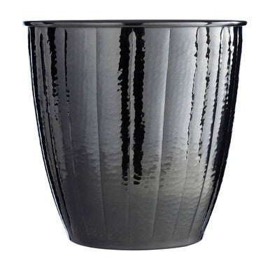 Vaco Hammered Black Nickel Finish Waste Bin - image 1