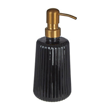 Ticino Brittany Black Glass Lotion Dispenser - image 3