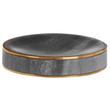 Bosco Grey Marble and Gold Soap Dish - image 1