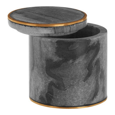 Bosco Grey Marble and Gold Cotton Jar