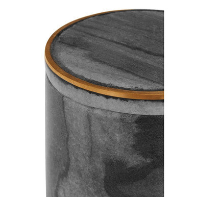 Bosco Grey Marble and Gold Cotton Jar