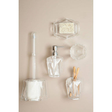 Dow Clear Acrylic Toilet Brush Holder - image 4