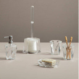 Dow Clear Acrylic Toilet Brush Holder - image 2