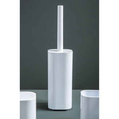 Ando White Acrylic Toilet Brush Holder - image 3