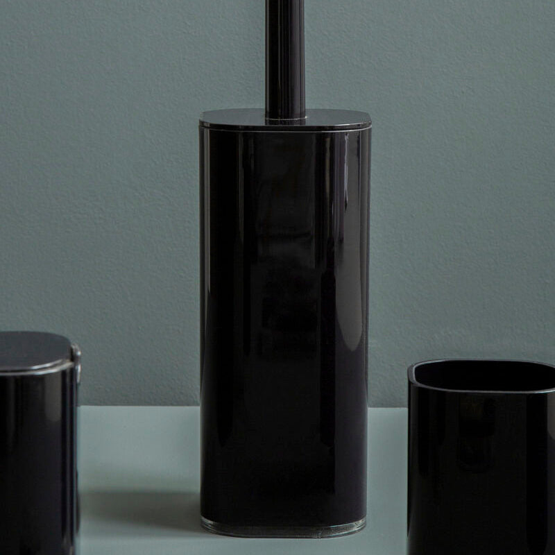Ando Black Acrylic Toilet Brush Holder - image 2