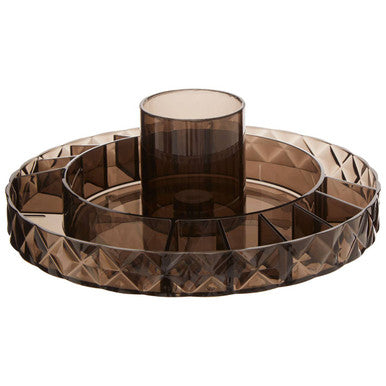 Beauty Revolving Round Black Cosmetic Organiser - image 4