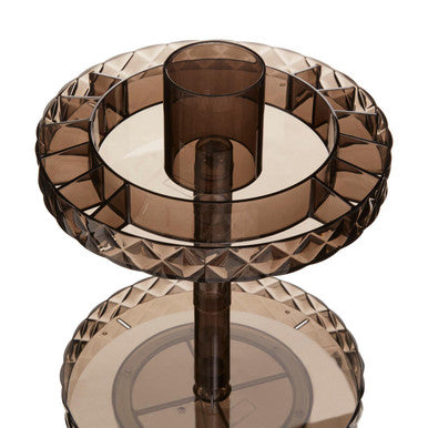 Beauty Two Tier Revolving Black Cosmetic Organiser - image 3