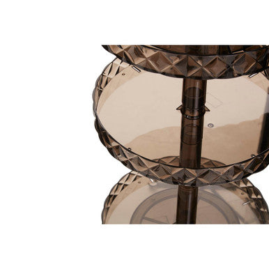 Beauty Three Tier Revolving Black Cosmetic Organiser - image 3