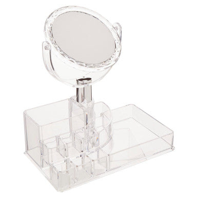 Beauty Cosmetic Organiser With Mirror