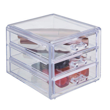 Beauty Cosmetic Organiser With 3 Drawers - image 1