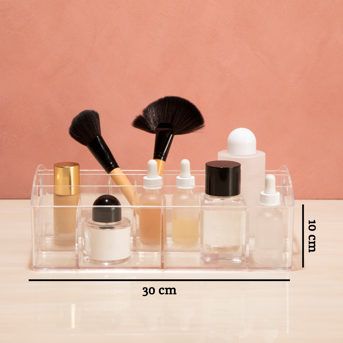 Beauty Cosmetics Organiser With 10 Compartments