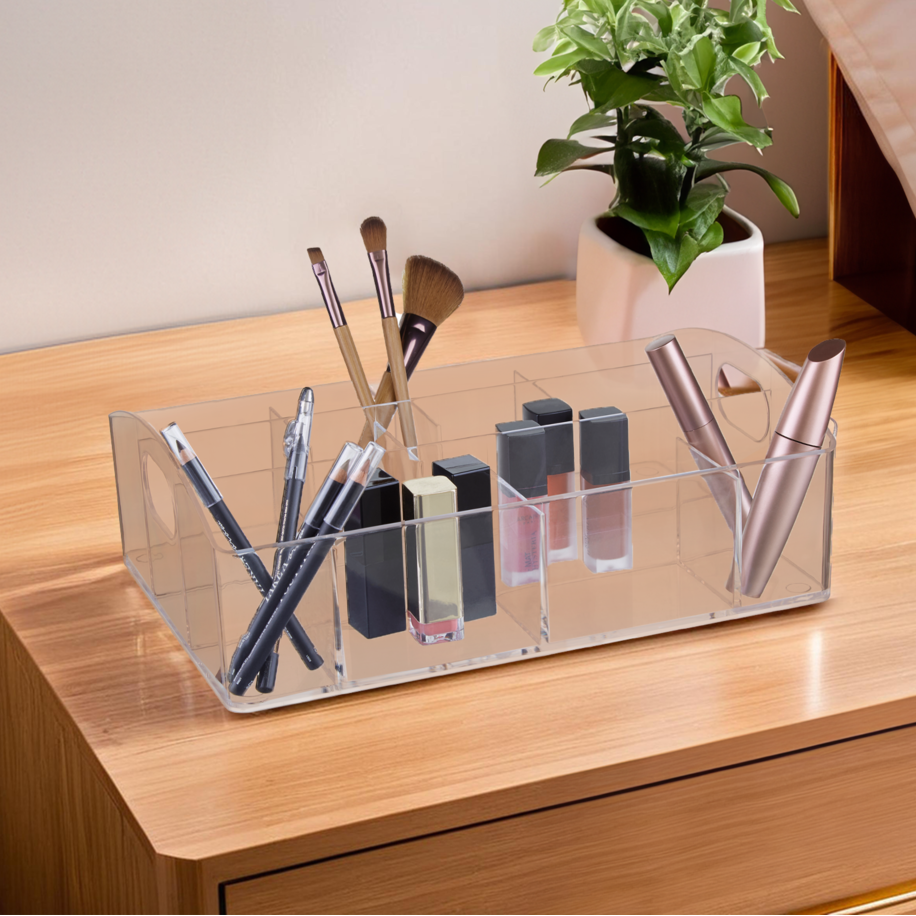 Beauty Cosmetics Organiser With 10 Compartments