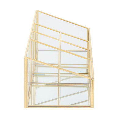 Beauty Glass Makeup Organiser With 6 Compartments