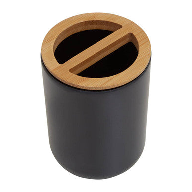 Canyon Black Toothbrush Holder