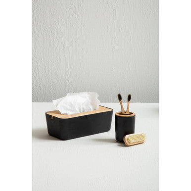 Canyon Black Tissue Box