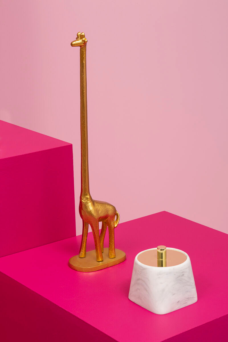 Fauna Gold Finish Giraffe Toilet Roll Holder - image 2