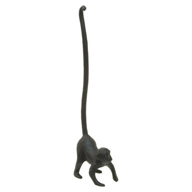Fauna Black Finish Monkey Toilet Roll Holder - image 1