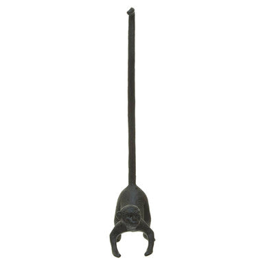 Fauna Black Finish Monkey Toilet Roll Holder - image 3