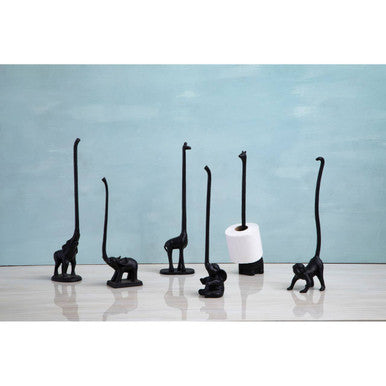 Fauna Black Finish Monkey Toilet Roll Holder - image 6