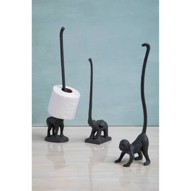 Fauna Grey Finish Monkey Toilet Roll Holder - image 4