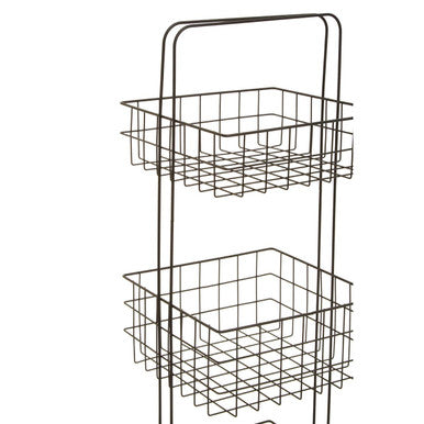 Kirby Three Tier Black Storage Caddy