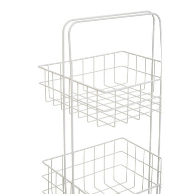 Kirby Three Tier White Storage Caddy