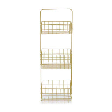 Kirby Three Tier Gold Finish Storage Caddy - image 1