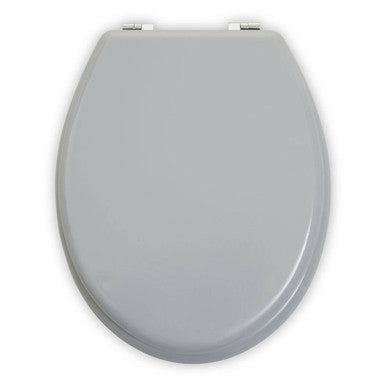 Gray toilet seat on a white background